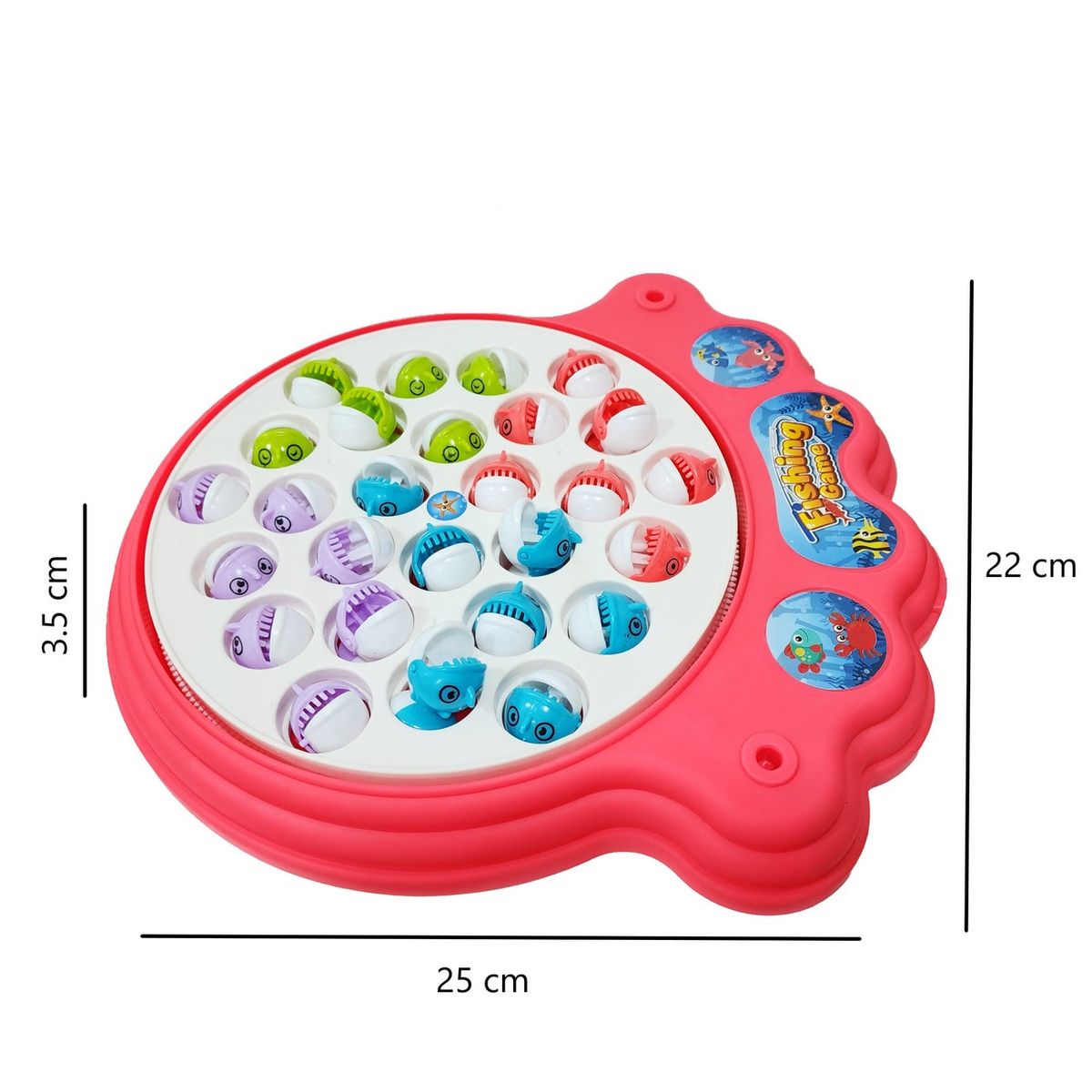 GENERICO - Juego De Pesca Juguete Giratorio Infantil Niños + Baterias