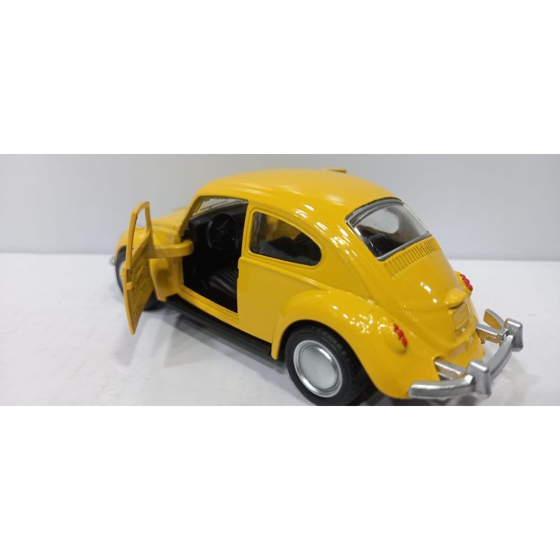 GENERICO - CARRO VOLKSWAGEN BEETLE 1969 AMARILLO Colección Escala 1:34…