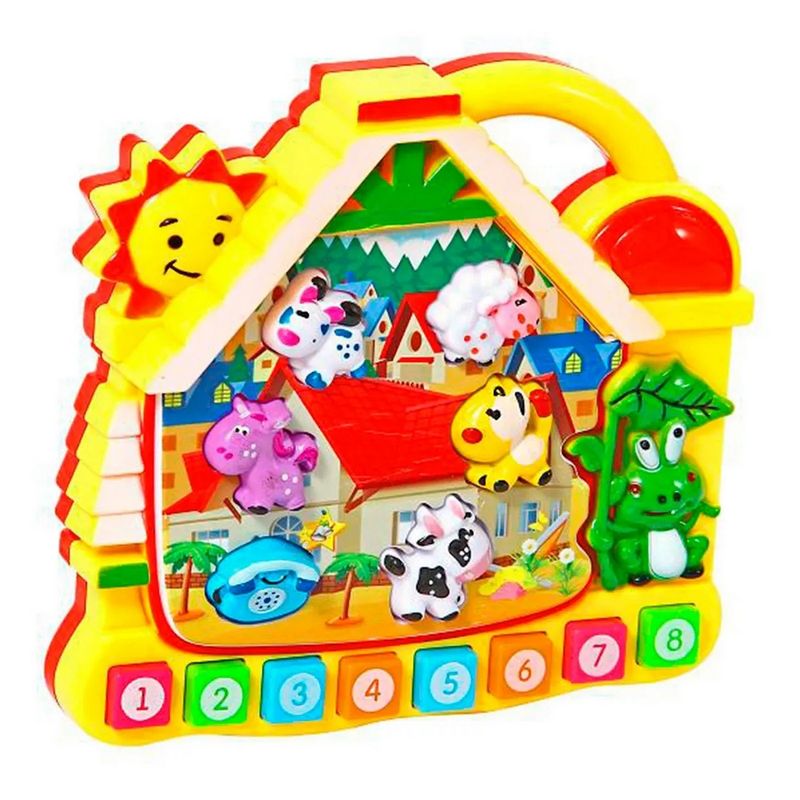 GENERICO - Piano Granja Casa Interactivo Sonido Notas Niños + Baterias