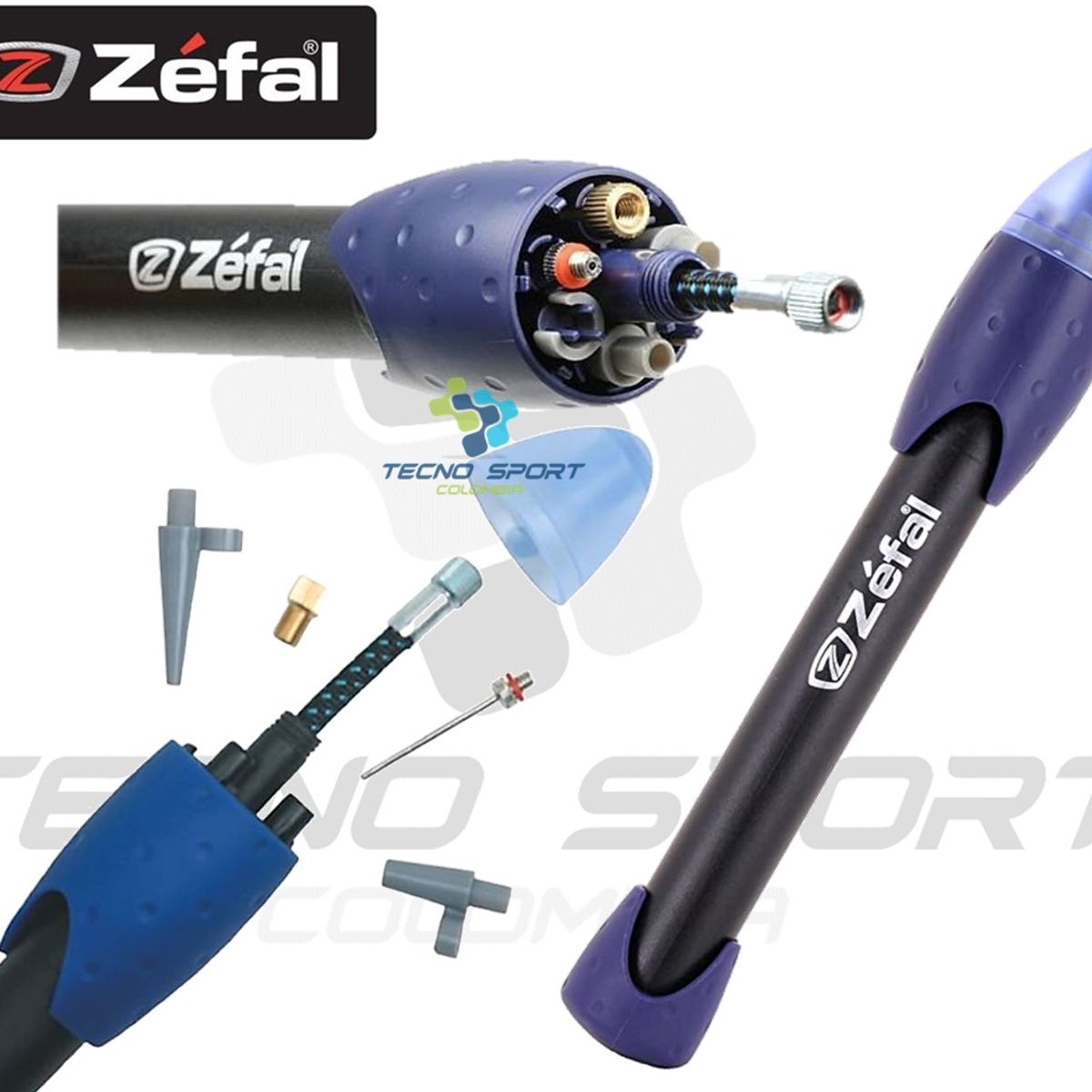 ZEFAL - Inflador Aire Multiuso Zefal Bicicleta Balones Colchones