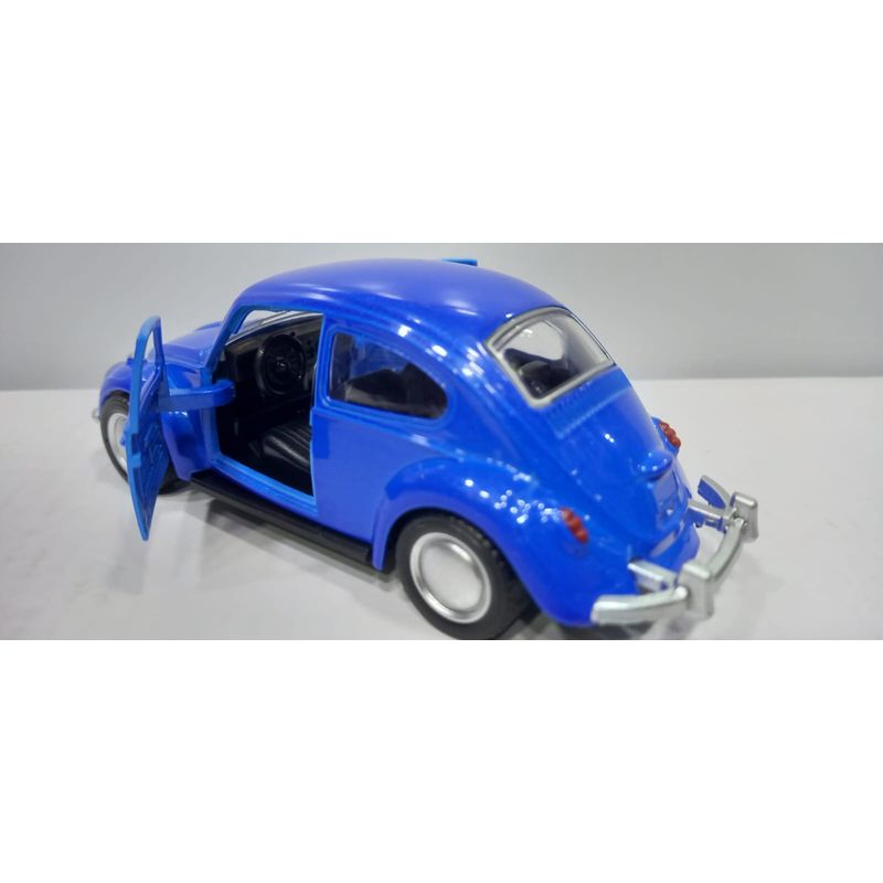 GENERICO - CARRO VOLKSWAGEN BEETLE 1969 AZUL Colección Escala 1:34…