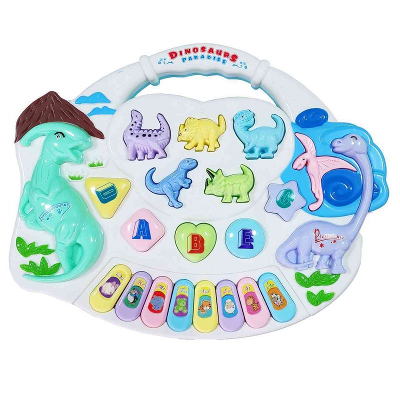 GENERICO - Piano Organeta Dinosaurios Musical Bebes Niños + Bateria