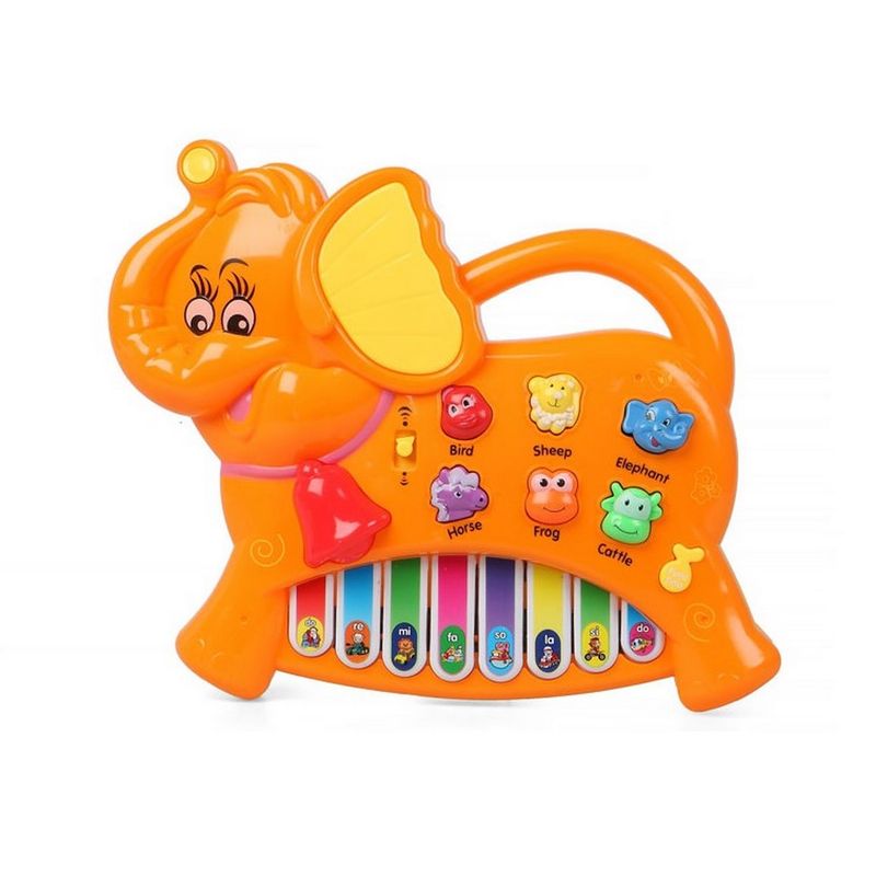 GENERICO - Piano Organeta Elefante Animales Musical Bebes Niño +bateria