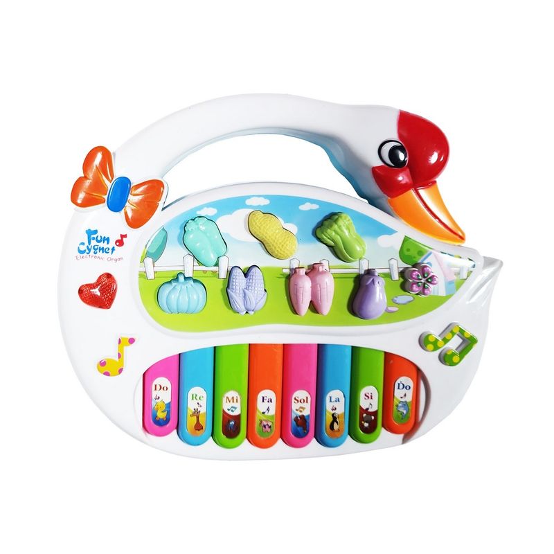 GENERICO - Piano Organeta Pato Ganso Animales Musica Bebes Niño+bateria
