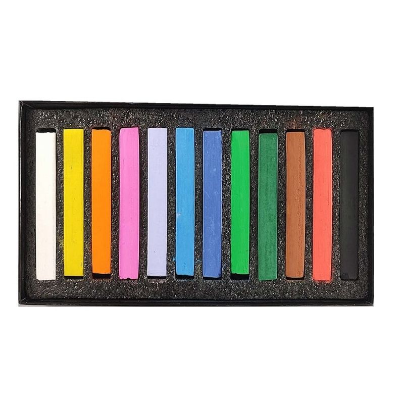 POINTER - Tizas Pointer, Pastel Soft Blandos Caja X 12 Colores.