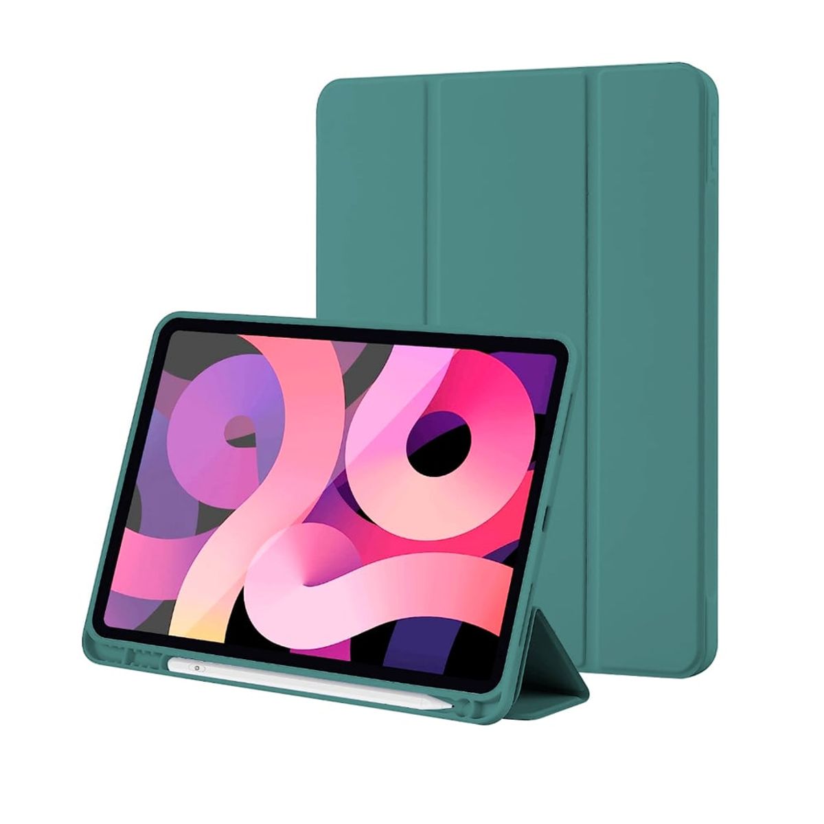 GENERICO - ESTUCHE SMART CASE VERDE CON ESPACIO LAPIZ  IPAD 10MA GENERACION 10,9