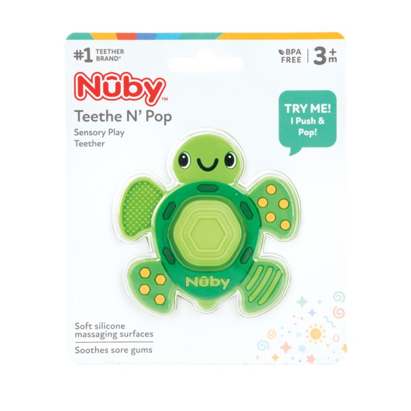 NUBY - Poppers De Silicona Tortuga - Nuby - 6669-T