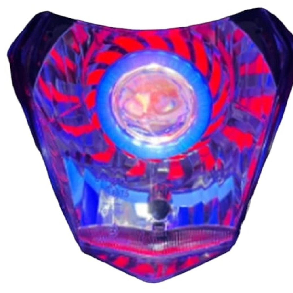 LEDMAX - Ojo De Diablo Aro Azul Rojo Centro Tricolor Antiniebla Moto