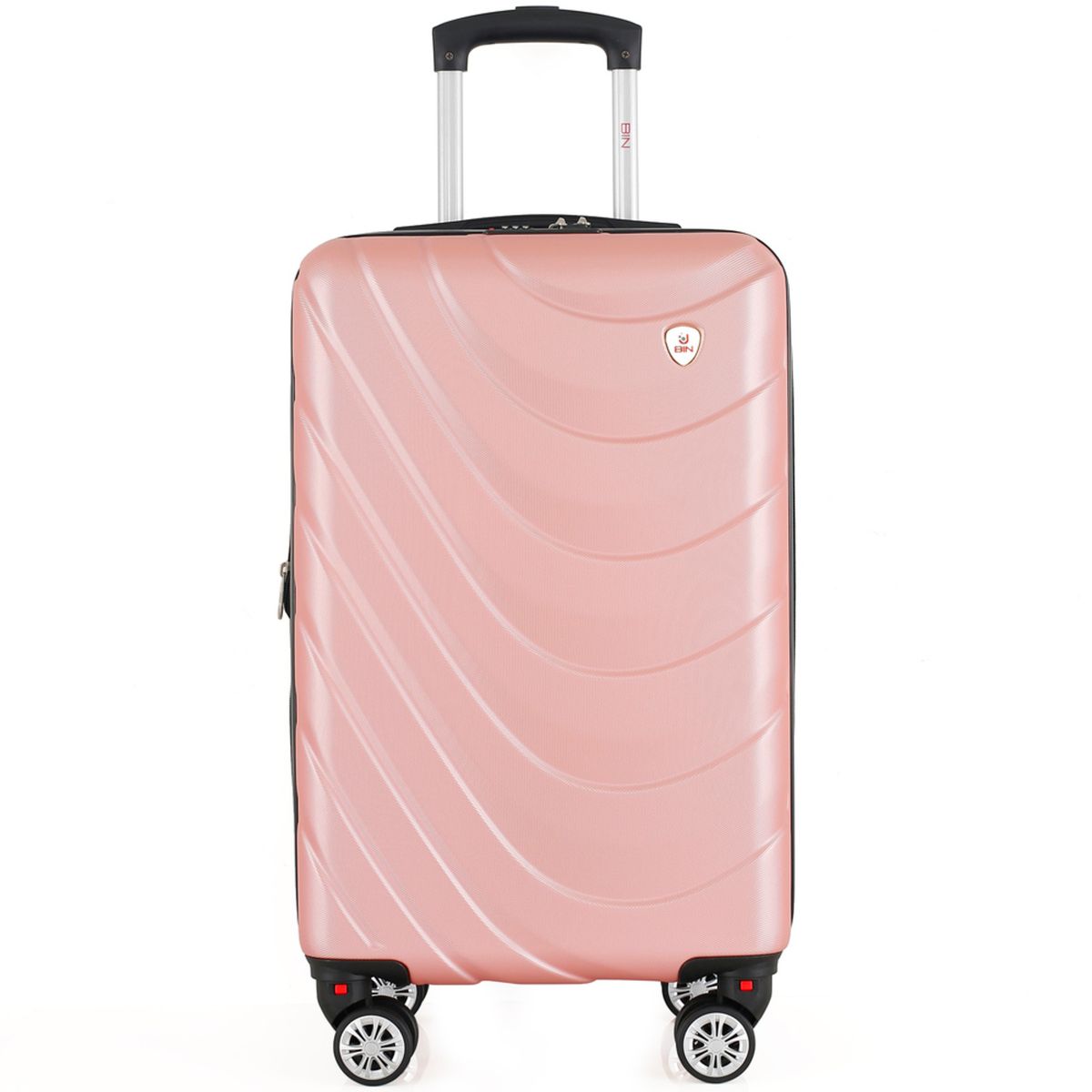BIN COLOMBIA - Maleta De Viaje Expandible para Cabina de Mano 10kg Tamano S Bin M007 Oro Rosa