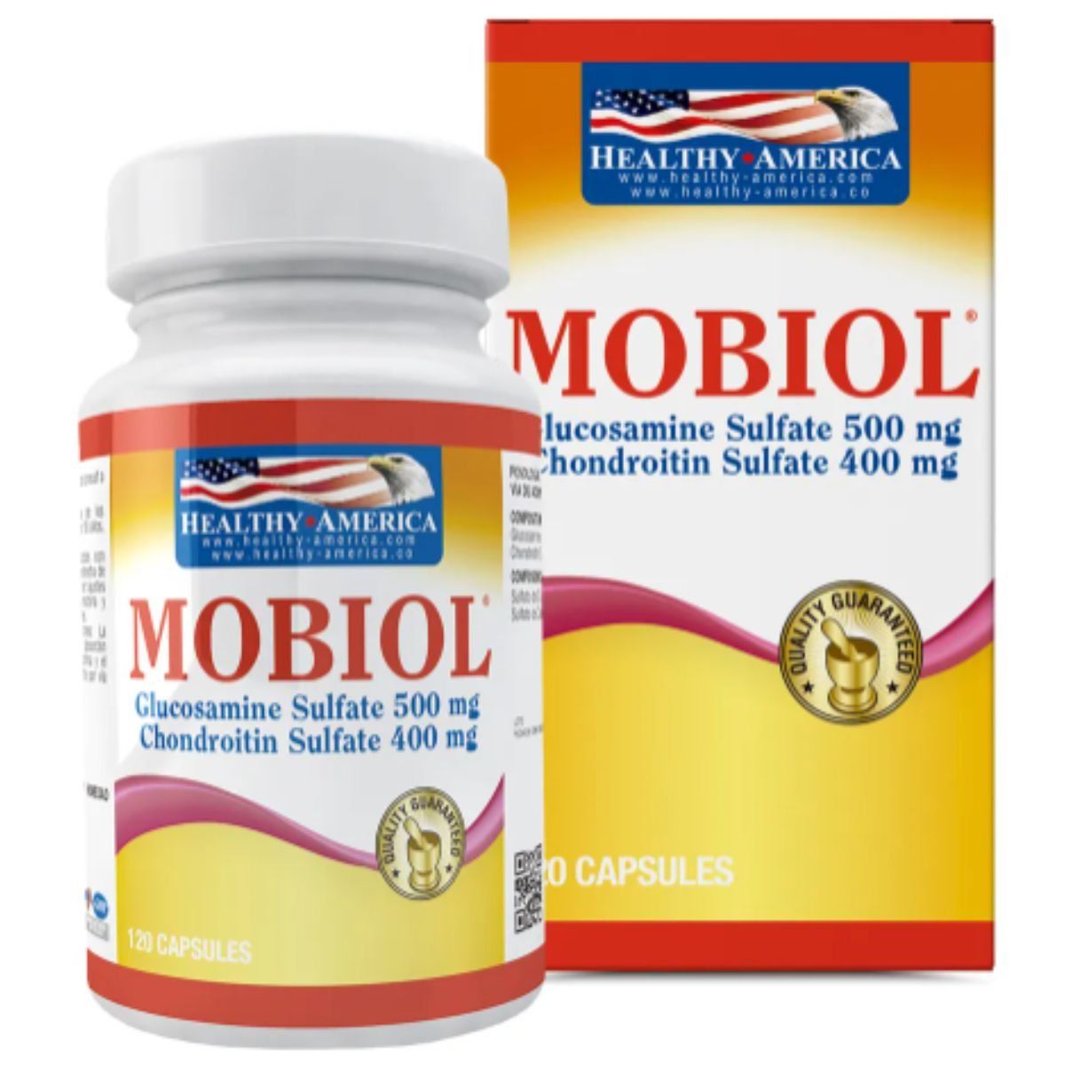 HEALTHY AMERICA - Mobiol Glucosamina 120 Cápsulas Healthy America