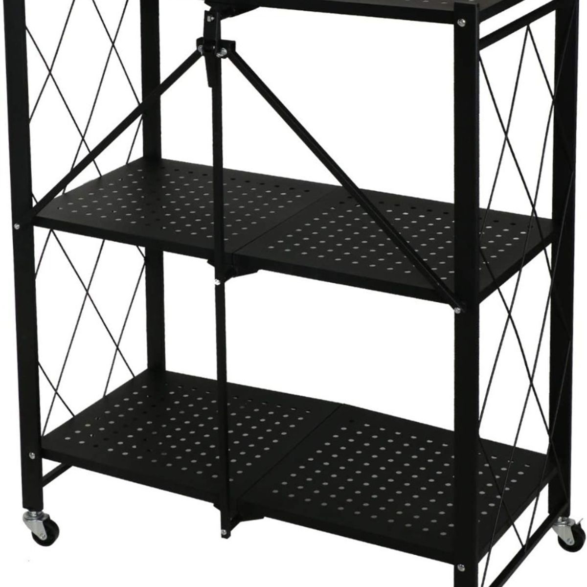 MOBLIHOUSE - Carro Plegable Para Almacenamiento Multifuncional Ultra Fino