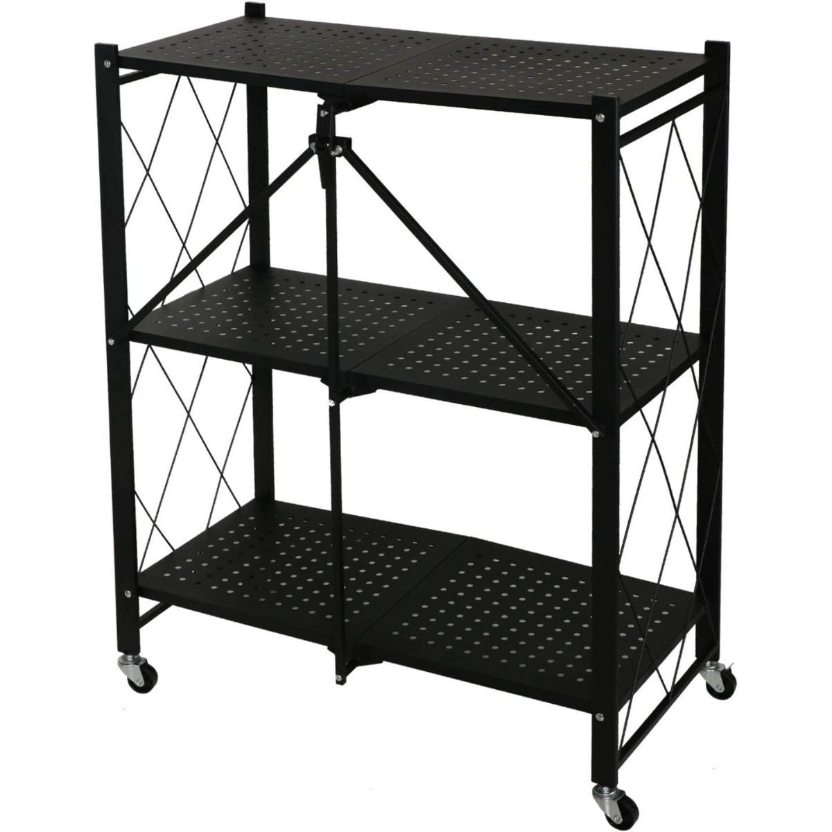 MOBLIHOUSE - Carro Plegable Para Almacenamiento Multifuncional Ultra Fino