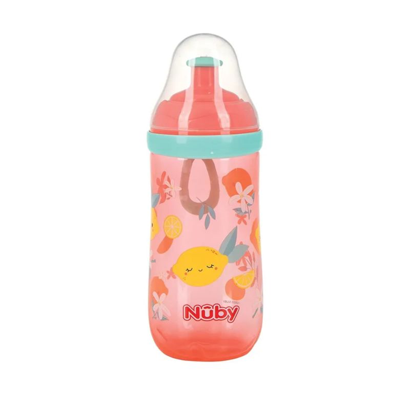 NUBY - Vaso Con Boquilla De Silicona Colores Lima