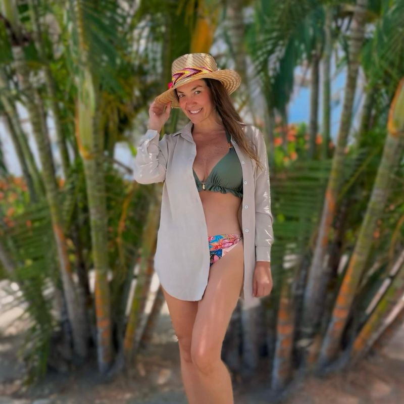 MANTARRAYA BEACHWEAR - BLUSON PLAYERO CAMISA DE PLAYA FORMAL O INFORMAL CON BOTONES
