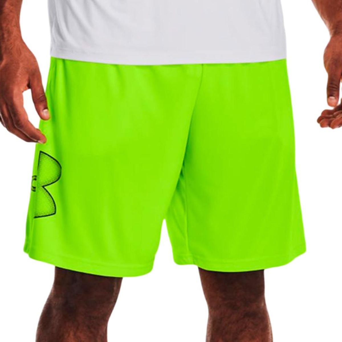 UNDER ARMOUR - Pantaloneta Under Armour Tech Graphic 10 In-Verde Limón