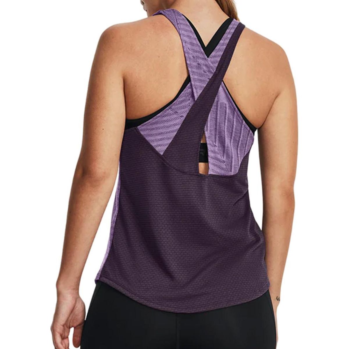 UNDER ARMOUR - Camiseta Esqueleto Under Armour Streaker Mujer-Morado