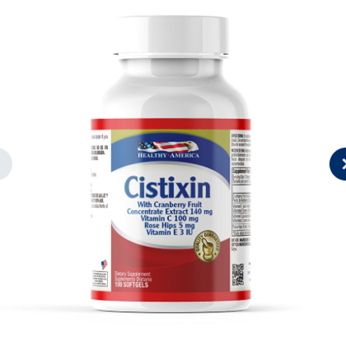 HEALTHY AMERICA - CISTIXIN 280MG 100SOFTGELS   Healthy America