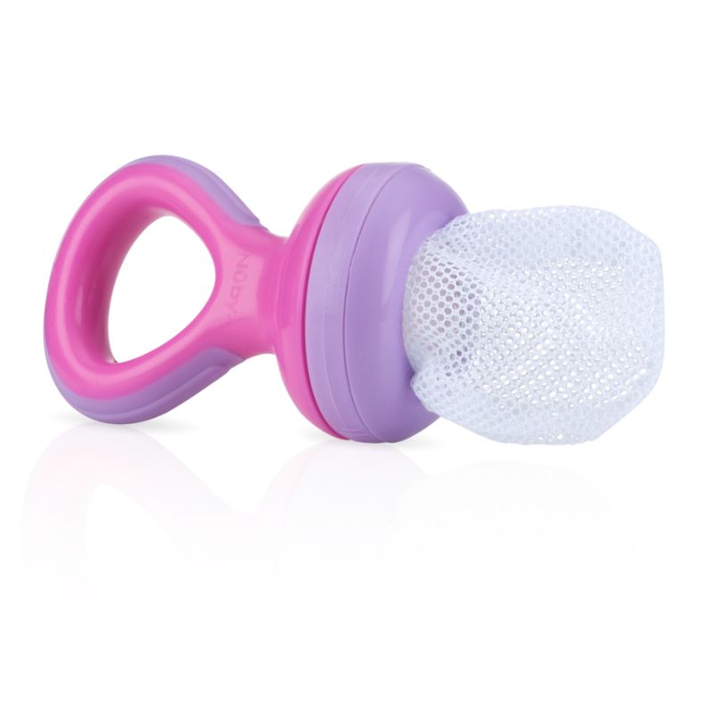 NUBY - Alimentador Con Orificio En El Mango Rosa - Nuby