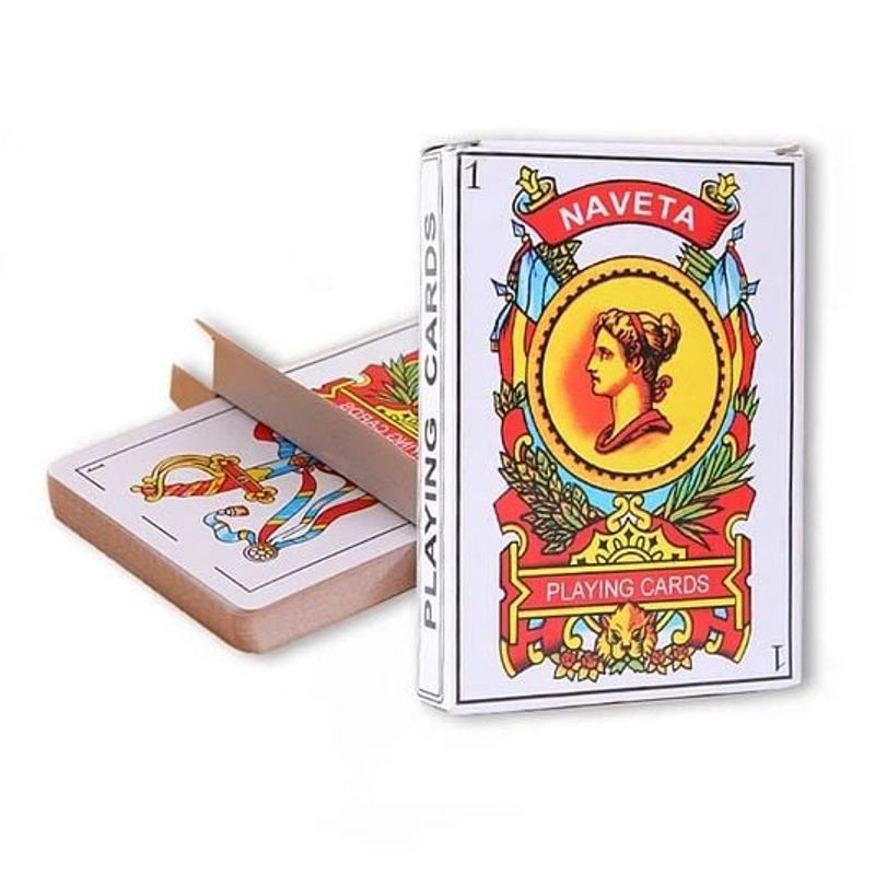 GENERICO - Set 2 Naipes Español Naveta Baraja 50 Cartas