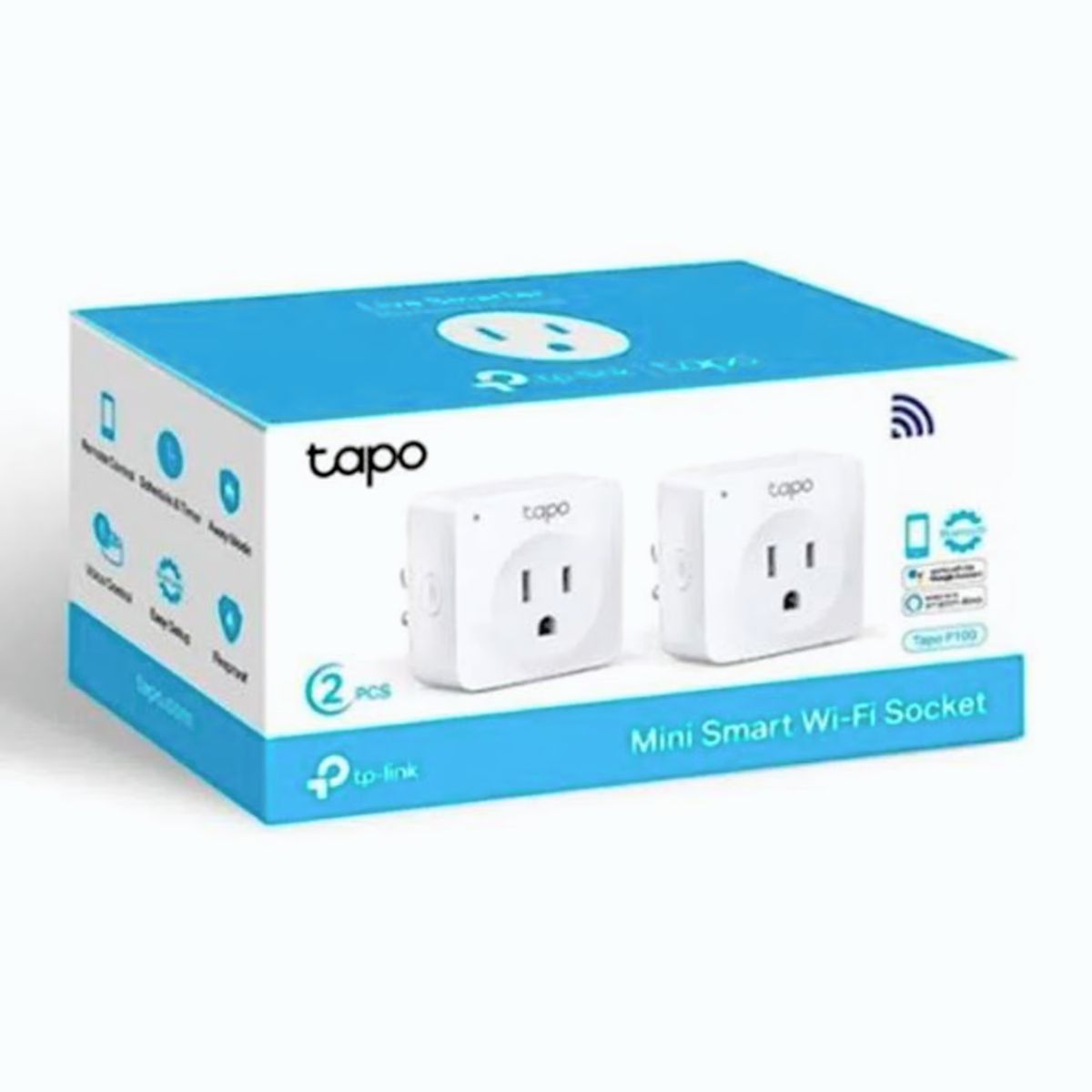 TP LINK - MINI ENCHUFE INTELIGENTE TP-LINK WIFI TAPO P100 2-PACK