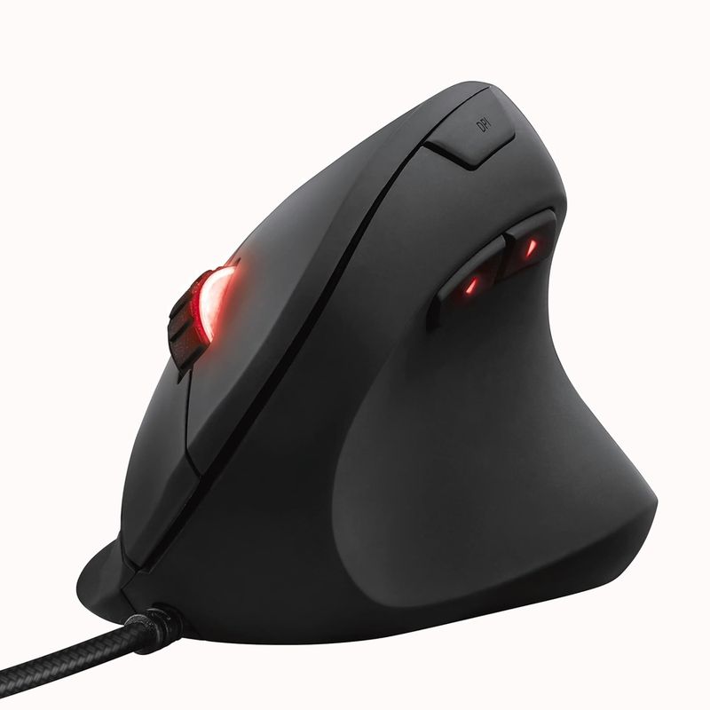 TRUST - Mouse Gamer Alambrico Trust Vertical Gxt 144 Rexx Rgb Color Negro
