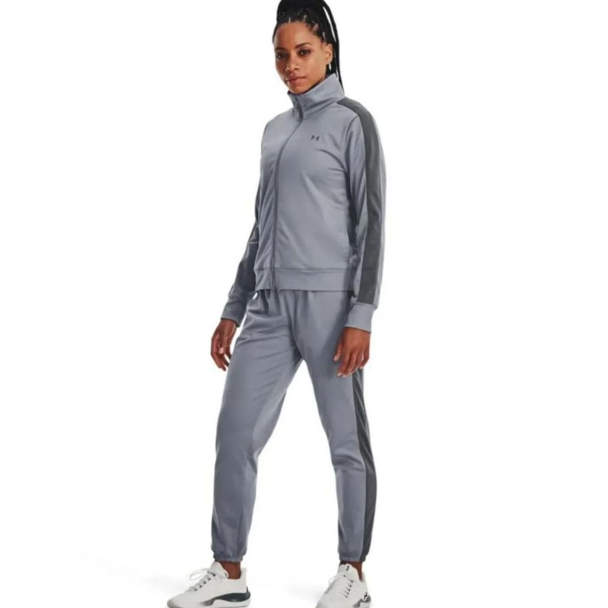 UNDER ARMOUR - Sudadera Under Armour Tricot Tracksuit Mujer-Gris