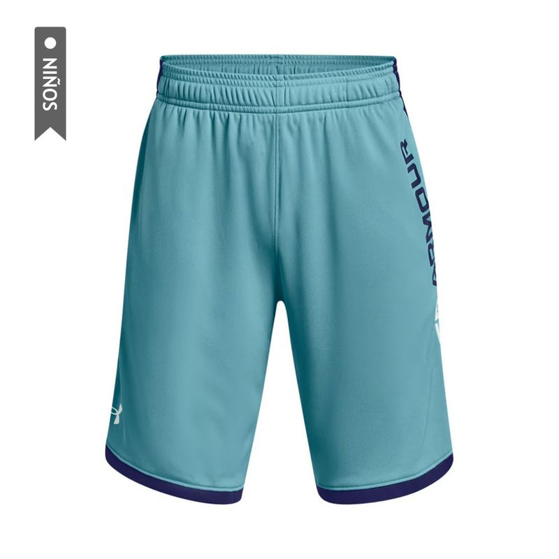 UNDER ARMOUR - Pantaloneta Under Armour Stunt 3.0 Niño-Azul