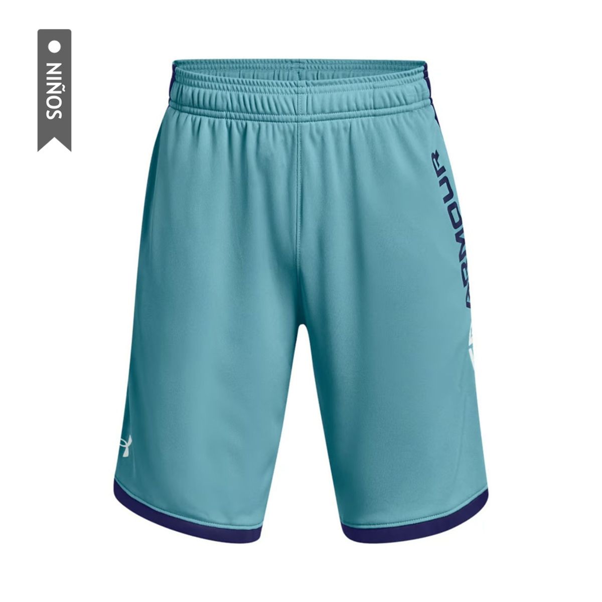 UNDER ARMOUR - Pantaloneta Under Armour Stunt 3.0 Niño-Azul