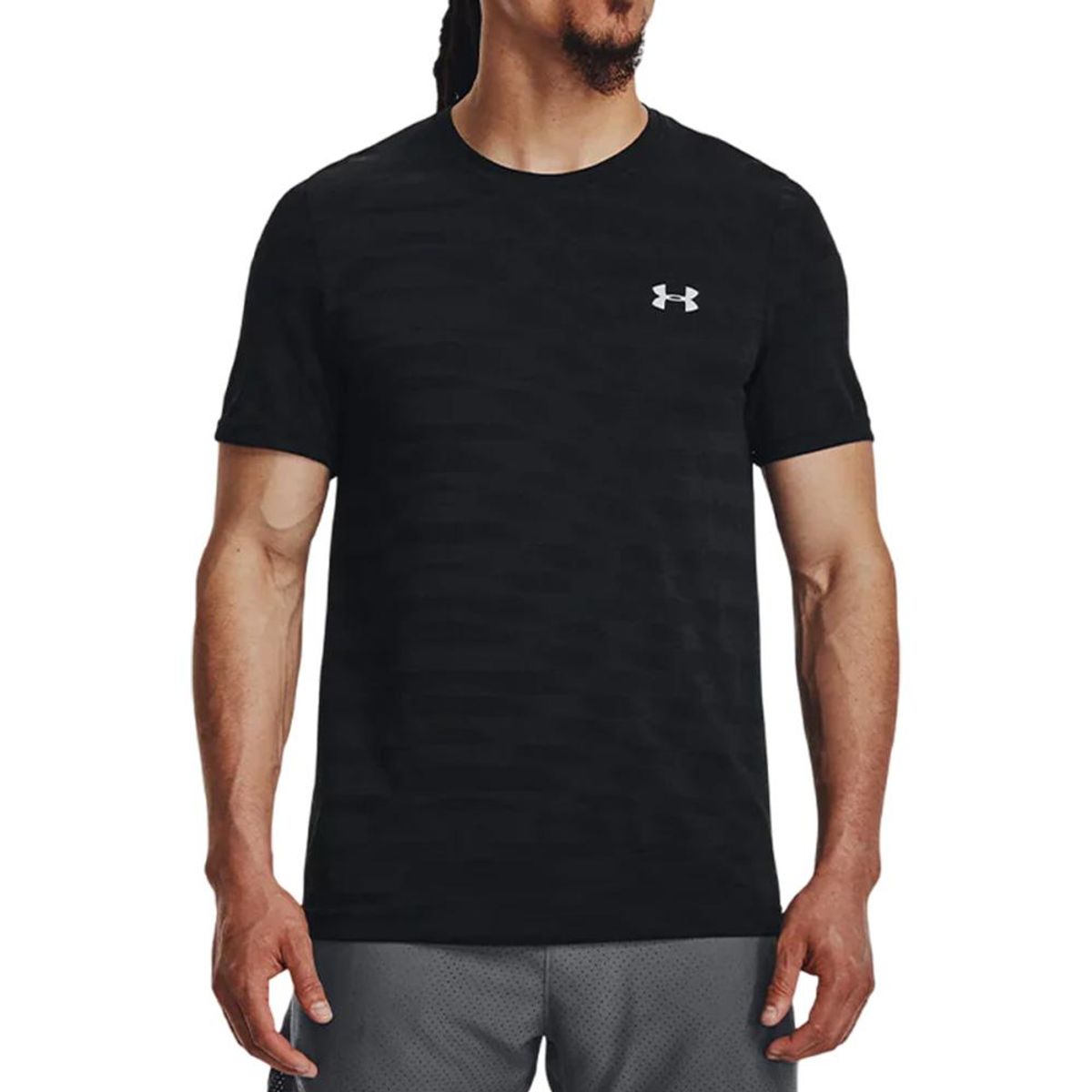 UNDER ARMOUR - Camiseta Under Armour Seamless Novelty-Negro
