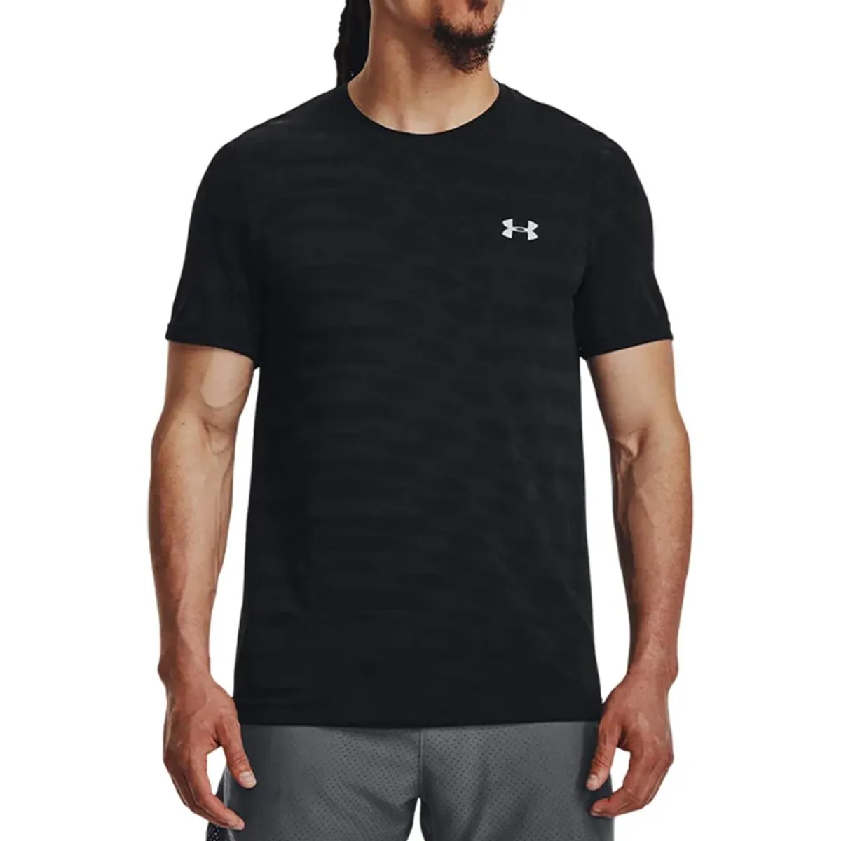 UNDER ARMOUR - Camiseta Under Armour Seamless Novelty-Negro