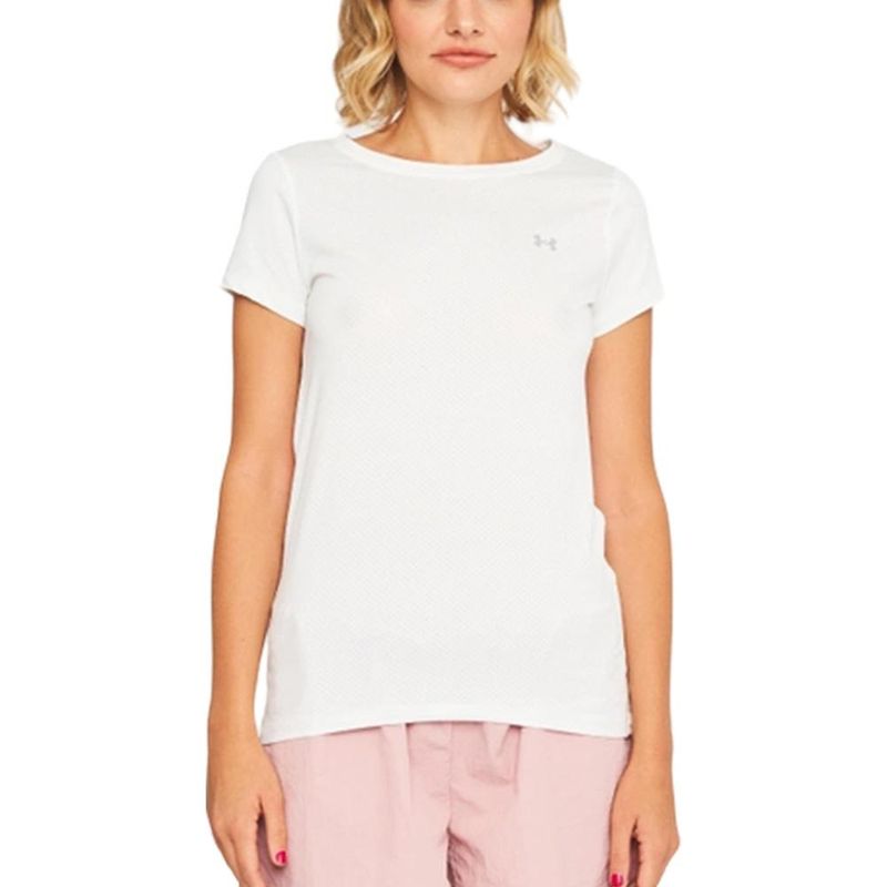 UNDER ARMOUR - Camiseta Under Armour Heatgear Mujer-Blanco