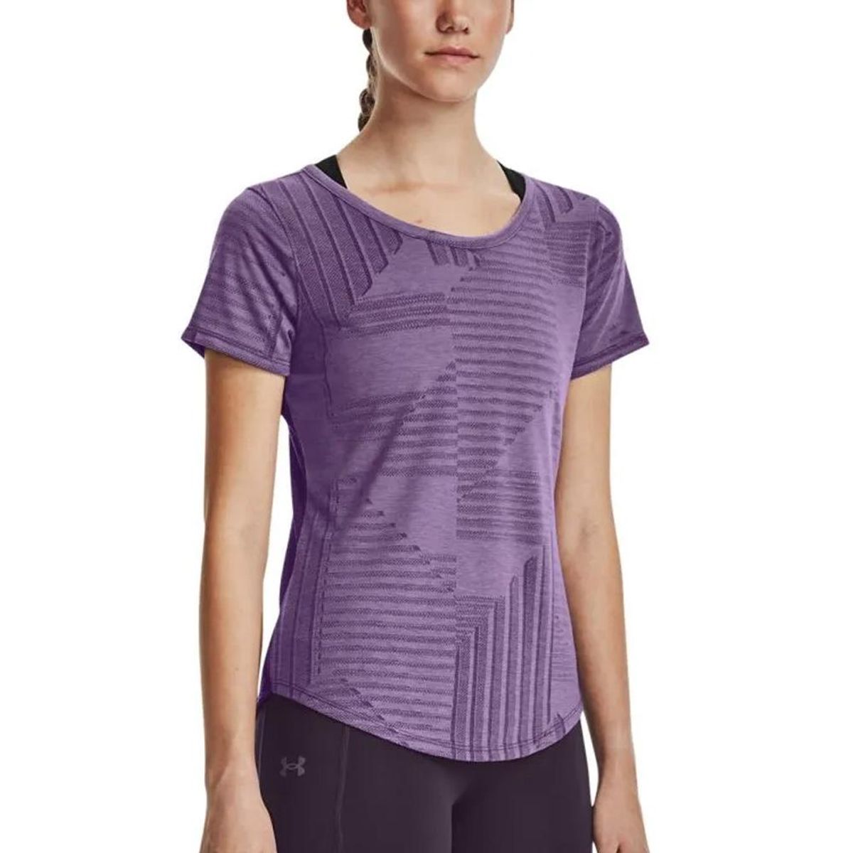 UNDER ARMOUR - Camiseta Under Armour Streaker Mujer-Morado