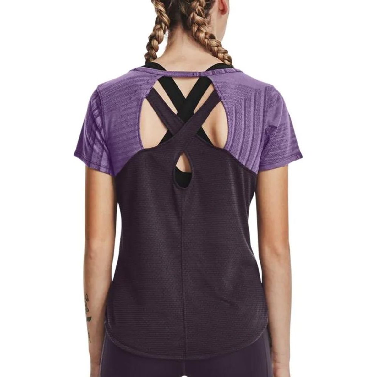 UNDER ARMOUR - Camiseta Under Armour Streaker Mujer-Morado