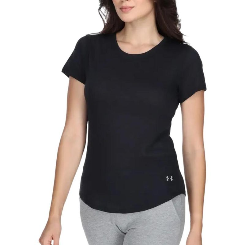 UNDER ARMOUR - Camiseta Under Armpur Streaker Mujer-Negro