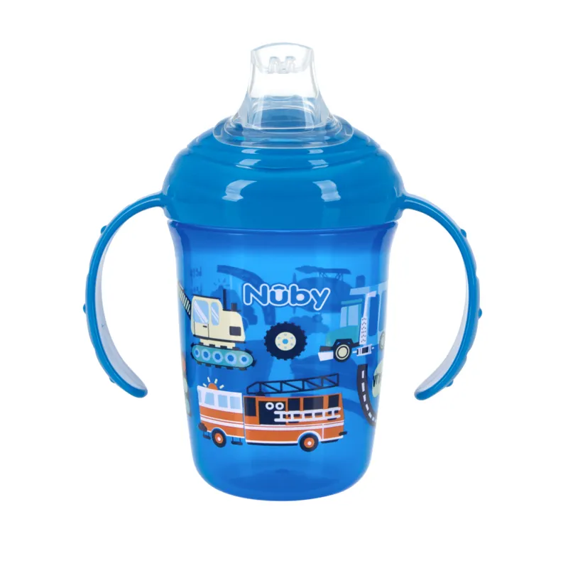 NUBY - Vaso De Iniciación Vehículos Con Doble Agarraderas 8 Oz