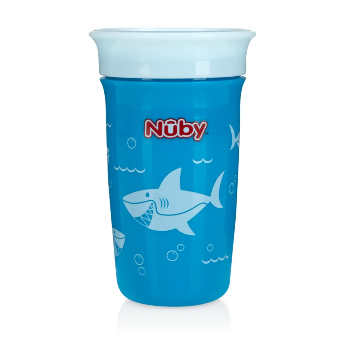 NUBY - Vaso Tiburón Sólido De 10 Oz En Plástico Retráctil