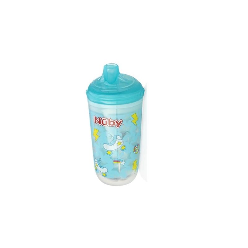 NUBY - Vaso Iluminado Con Válvula De Silicona 10 Oz Cohetes