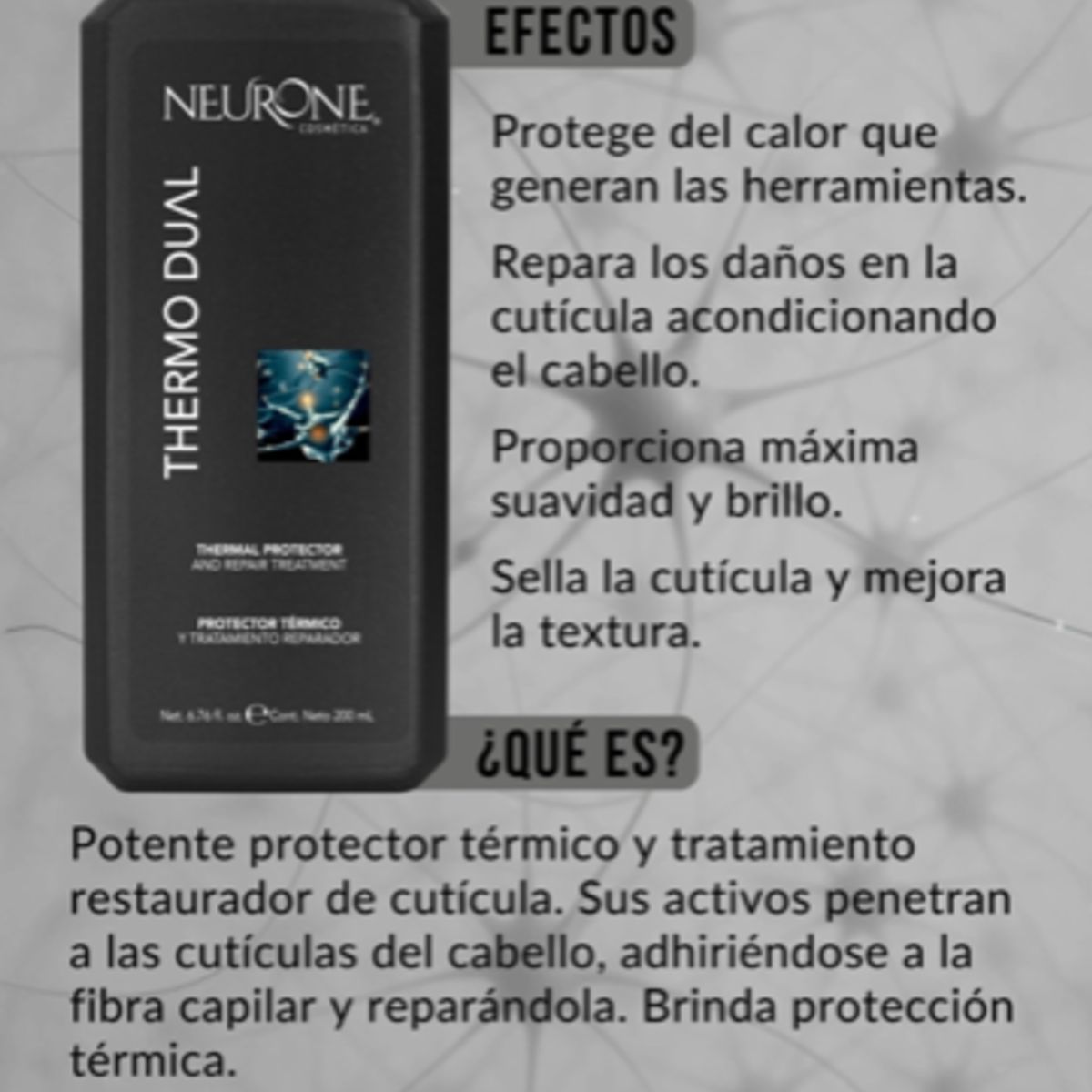 NEURONE COSMETICA - Neurone Thermo Dual 200ml - Protector Térmico y Reparador