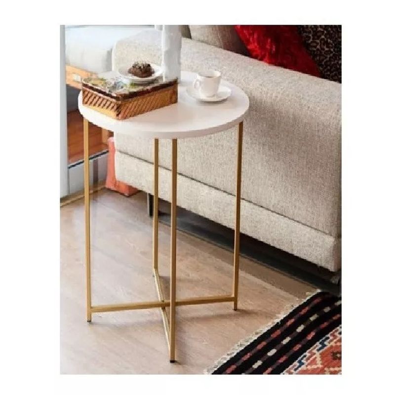 HOME - Mesa Auxiliar 54x48x48 Metálica