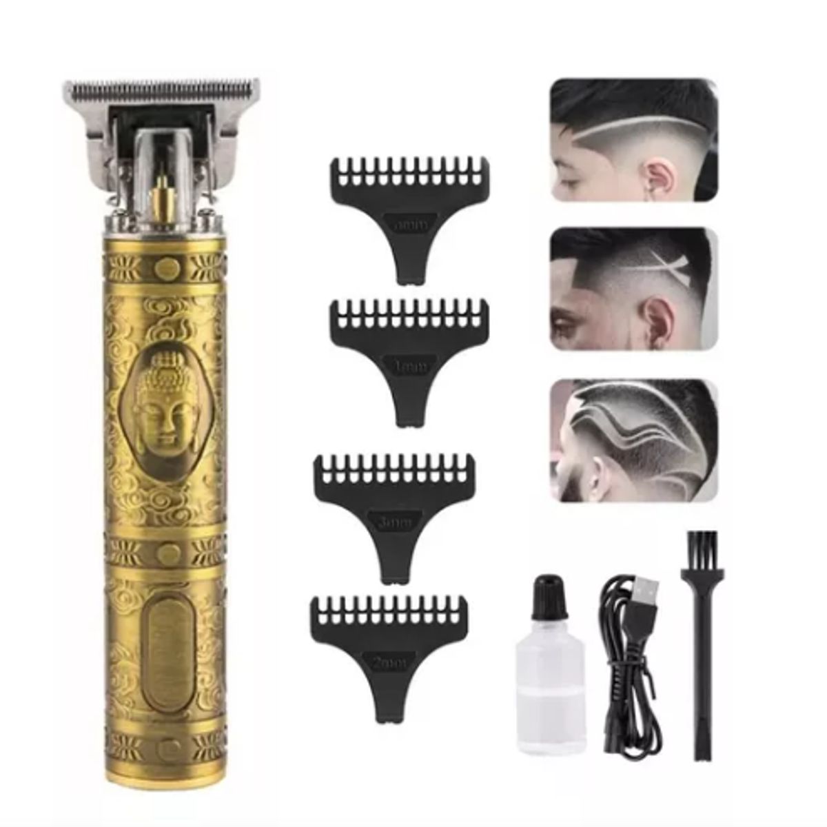 SHEN HUANG - Maquina Recargable Buda Patillera Barbera Tipo T