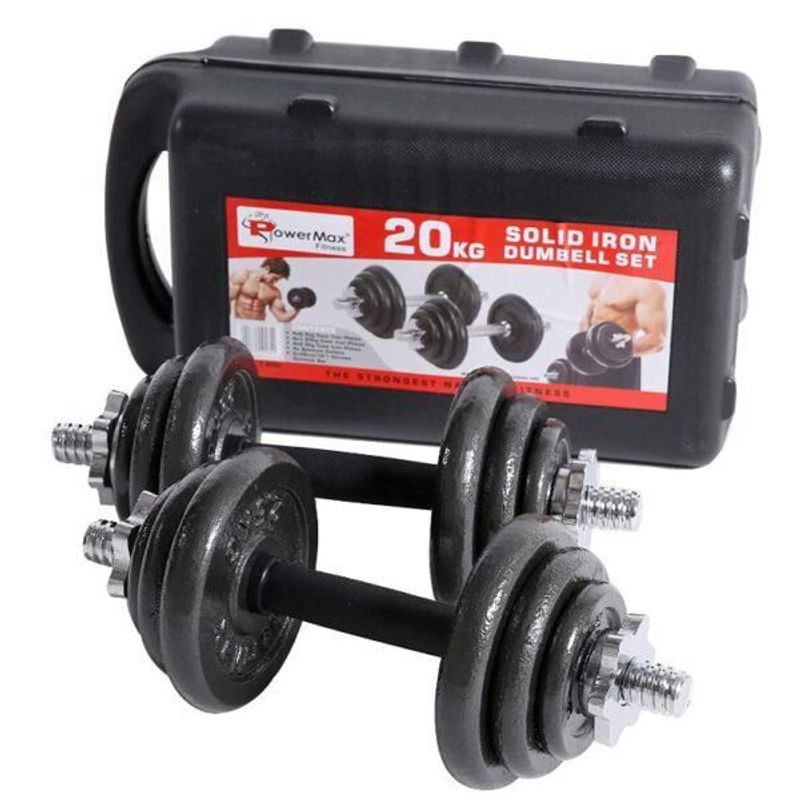 GENERICO - Kit Mancuernas Pesas 20 Kilos + Estuche Gym