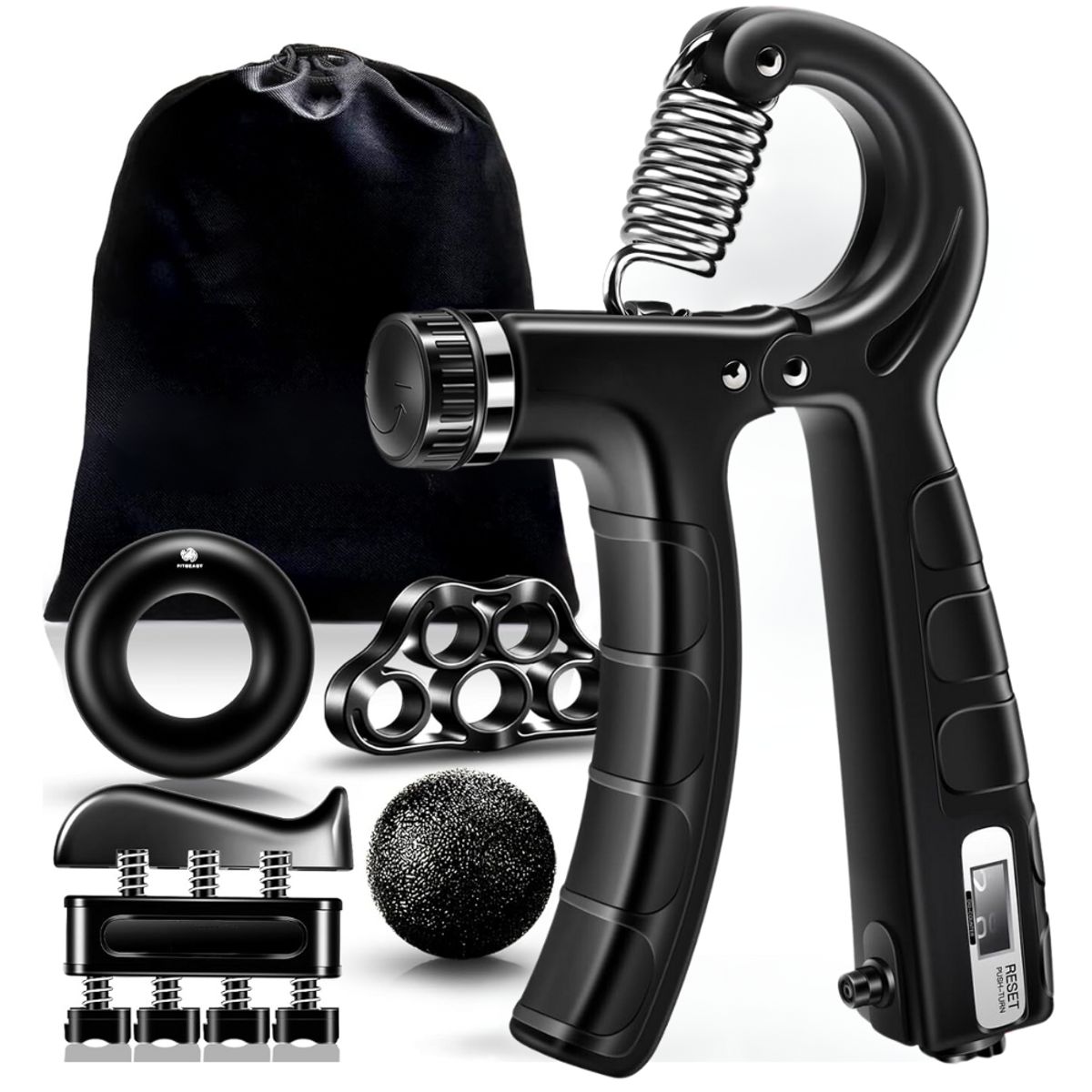 GENERICO - Pinza Ejercitador De Mano Muñeca Y Antebrazo Graduable