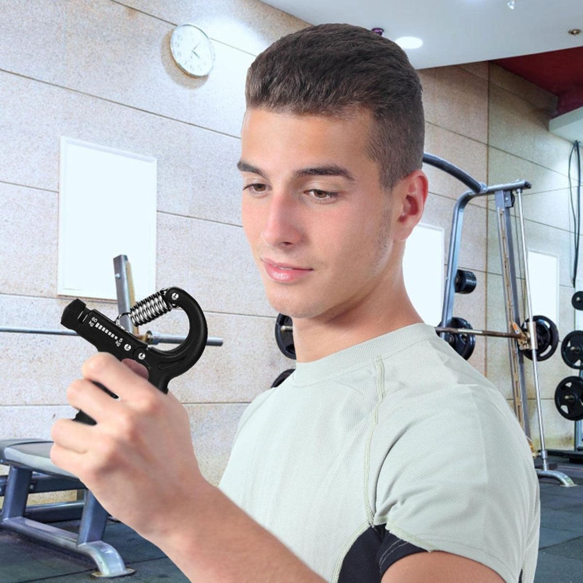 GENERICO - Pinza Ejercitador De Mano Muñeca Y Antebrazo Graduable