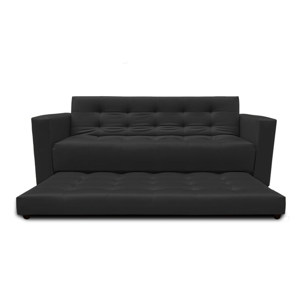 MAGIC CLASS - SOFÁ CAMA NIDO MULTIFUNCIONAL ECOCUERO NEGRO