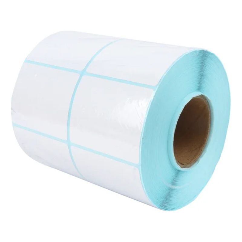 GENERICO - Rollo De Etiquetas Térmicas 2 Columas 50 X 40 Mm - 2000 Und