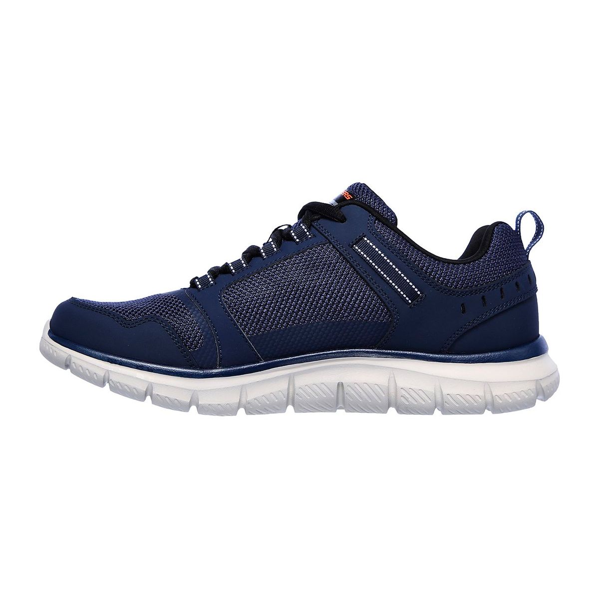 SKECHERS - TENIS SKECHERS AZUL PARA HOMBRE SK TRACK KNOCKHILL NAVY ORANGE