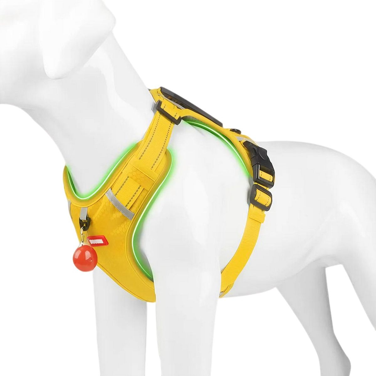 GENERICO - Arnés Chaleco Para Perros Razas Grandes y Pequeñas Amarillo S