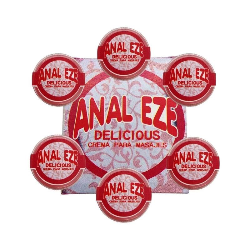 GENERICO - x6 Lubricante Anal Eze Delicious En Crema Sex Sin Dolor
