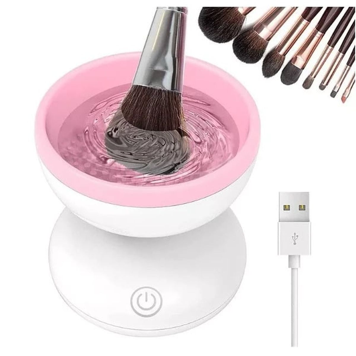 GENERICO - Limpiador de Brochas de Maquillaje Electrico