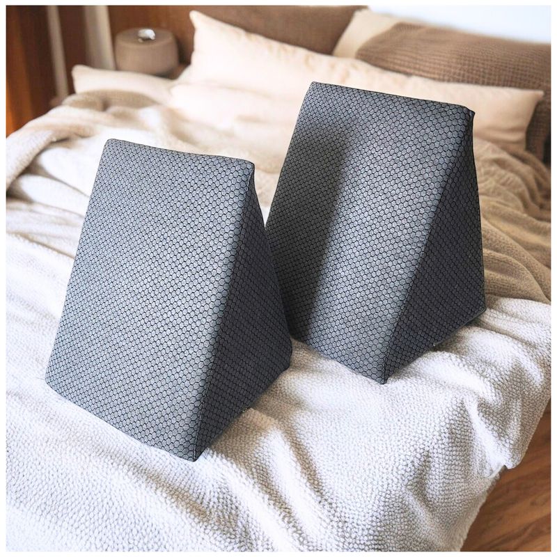 HOGARETO - Set x 2 Cojines Triangulares Ortopédicos Televisión Tv - Ergonómicos